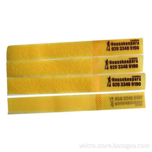 100% nylon A grade Velcro cable tie with logo printing, 20 x 220mm